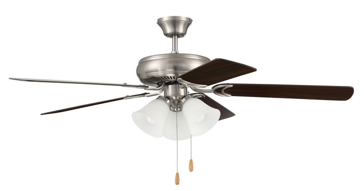 Craftmade Lighting DCF52BNK5C3W  Decorator's Choice 3 Light Kit Fan Brushed Polished Nickel