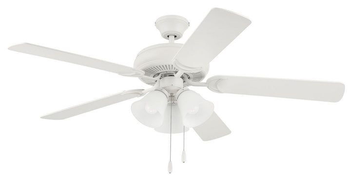 Craftmade Lighting DCF52W5C3W  Decorator's Choice 3 Light Kit Fan Matte White