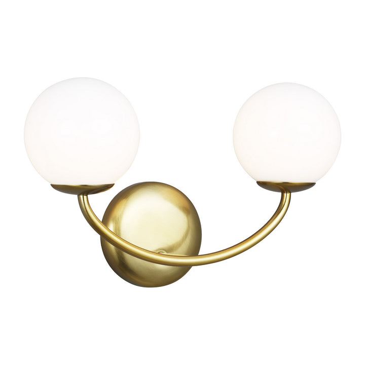 Visual Comfort Studio Galassia AEV1012BBS Bath Vanity Light 15 in. wide - Burnished Brass