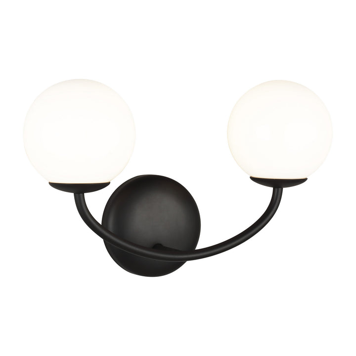 Visual Comfort Studio Galassia AEV1012MBK Bath Vanity Light 15 in. wide - Midnight Black
