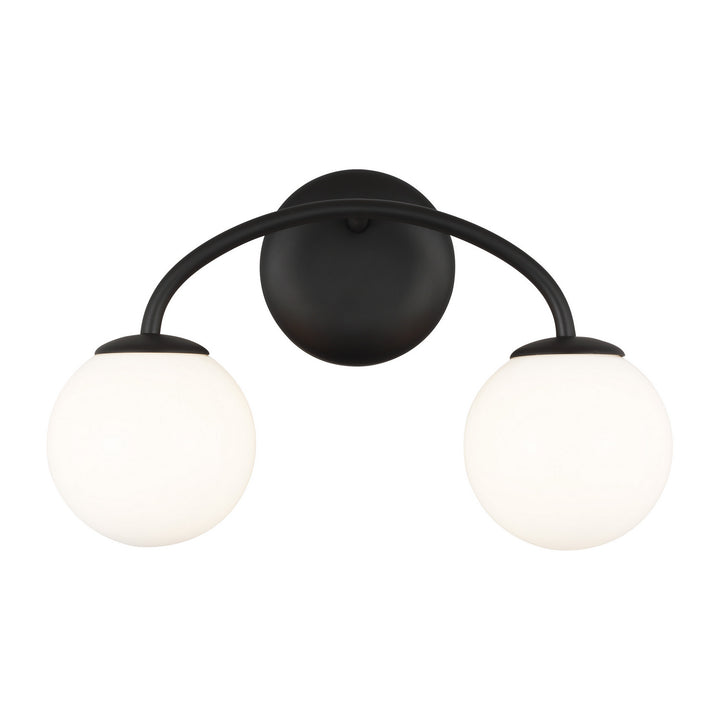 Visual Comfort Studio Galassia AEV1012MBK Bath Vanity Light 15 in. wide - Midnight Black
