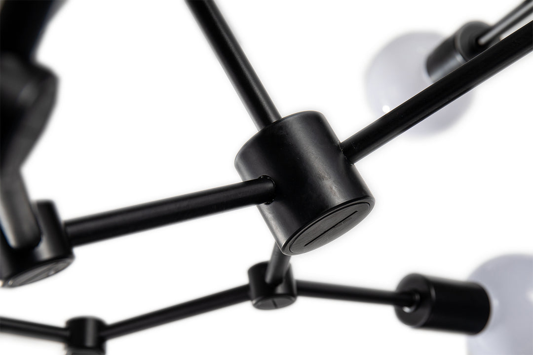 Bethel International GL329C30B Chandelier Light - Matte Black