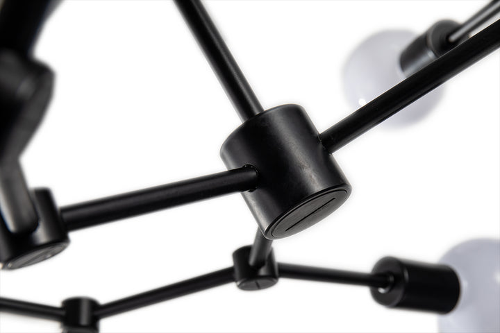 Bethel International GL329C30B Chandelier Light - Matte Black