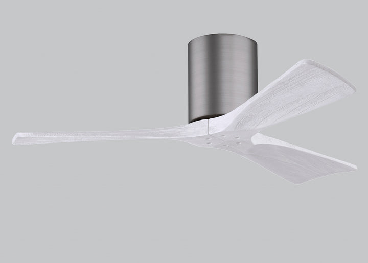 Matthews Fan Company Irene IR3H-BP-MWH-42 Ceiling Fan - Brushed Pewter, Matte White/