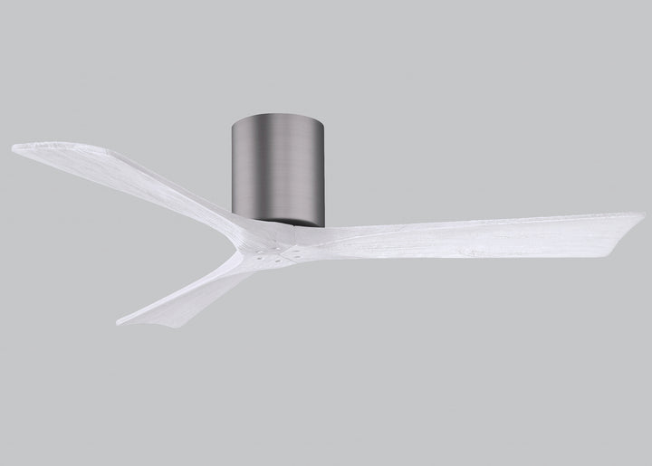 Matthews Fan Company Irene IR3H-BP-MWH-52 Ceiling Fan - Brushed Pewter, Matte White/