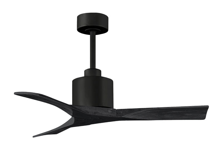 Matthews Fan Company Nan NK-BK-BK-42 Ceiling Fan - Matte Black, Matte Black/