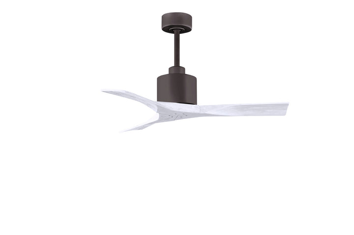 Matthews Fan Company Nan NK-TB-MWH-42 Ceiling Fan - Textured Bronze, Matte White/