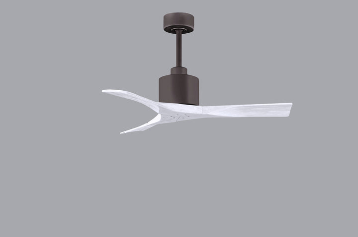 Matthews Fan Company Nan NK-TB-MWH-42 Ceiling Fan - Textured Bronze, Matte White/