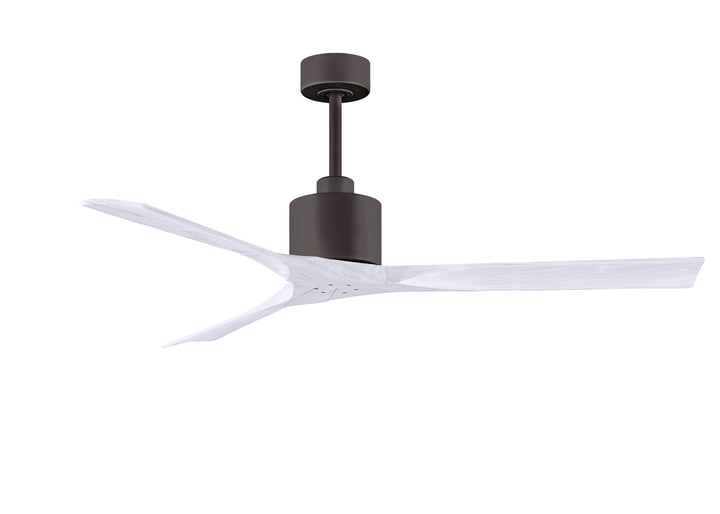 Matthews Fan Company Nan NK-TB-MWH-60 Ceiling Fan - Textured Bronze, Matte White/