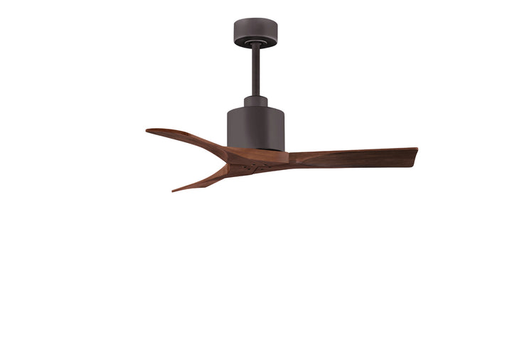 Matthews Fan Company Nan NK-TB-WA-42 Ceiling Fan - Textured Bronze, Walnut/