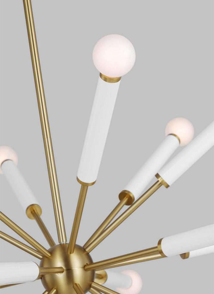 Visual Comfort Studio Monroe KSC10518BBSGW Chandelier Light - Burnished Brass