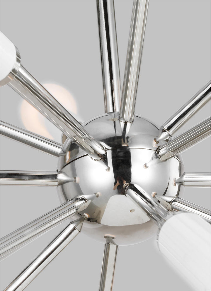 Visual Comfort Studio Monroe KSC10518PNGW Chandelier Light - Polished Nickel