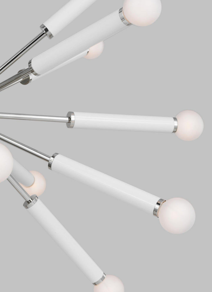 Visual Comfort Studio Monroe KSC10518PNGW Chandelier Light - Polished Nickel