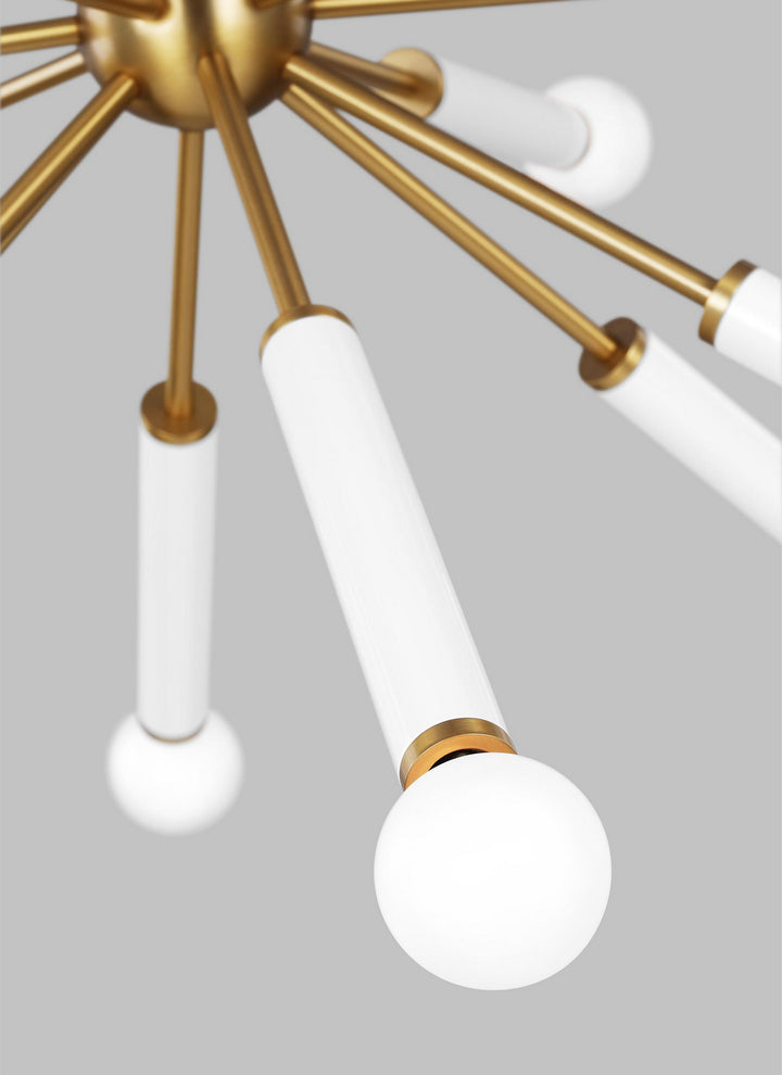 Visual Comfort Studio Monroe KSC10612BBSGW Chandelier Light - Burnished Brass