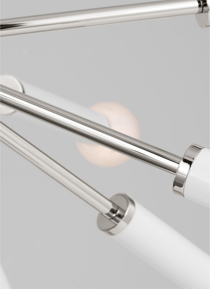 Visual Comfort Studio Monroe KSC10612PNGW Chandelier Light - Polished Nickel