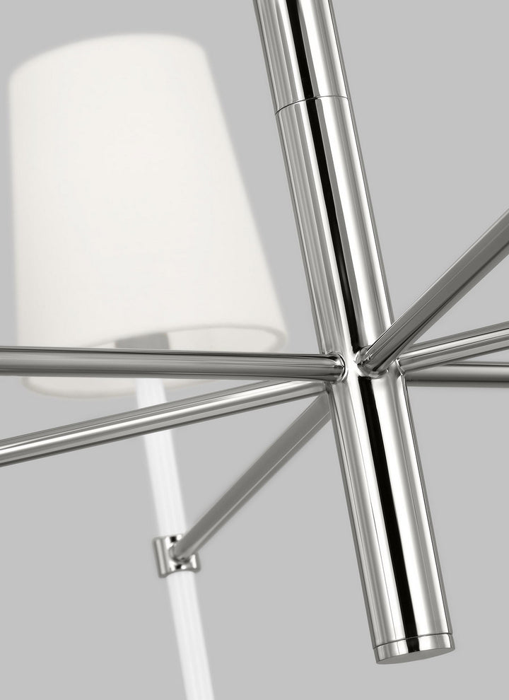 Visual Comfort Studio Monroe KSC1086PNGW Chandelier Light - Polished Nickel