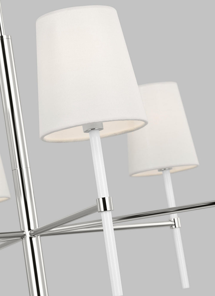 Visual Comfort Studio Monroe KSC1086PNGW Chandelier Light - Polished Nickel