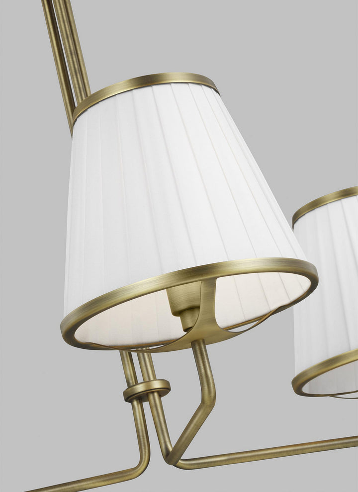 Visual Comfort Studio Esther LC1173TWB Chandelier Light - Time Worn Brass