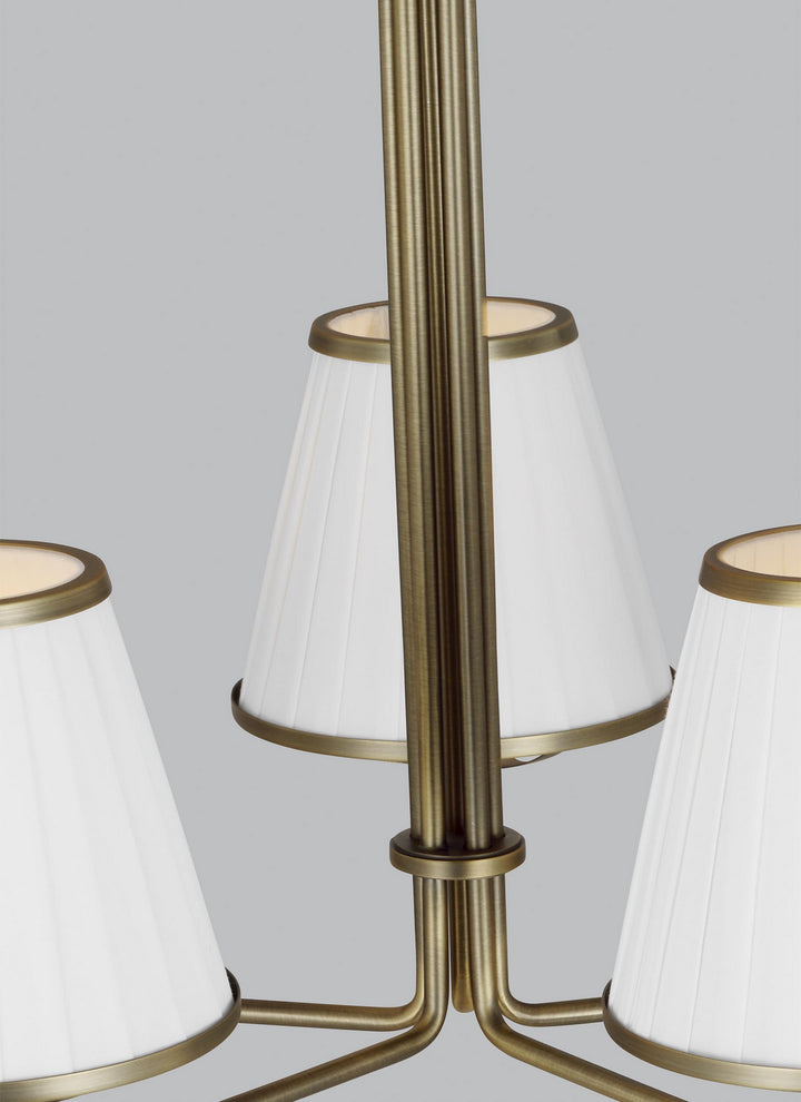 Visual Comfort Studio Esther LC1185TWB Chandelier Light - Time Worn Brass