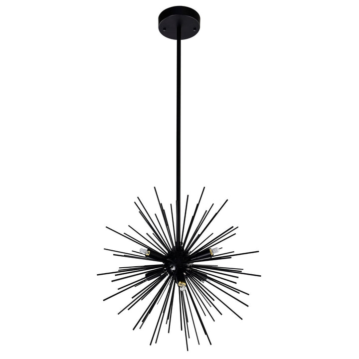 CWI Savannah 1034p16-6-101 Chandelier Light - Black