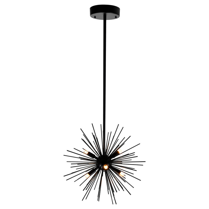 CWI Savannah 1034p16-6-101 Chandelier Light - Black