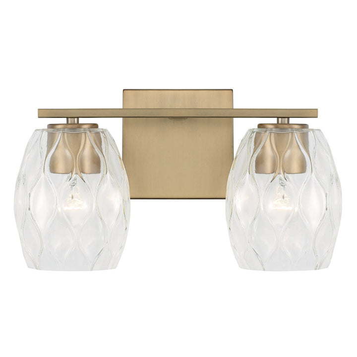 Capital Lucas 145321AD-525 Bath Vanity Light 14 in. wide - Aged Brass