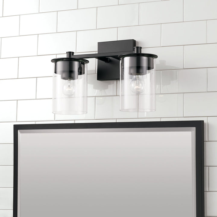 Capital Mason 146821MB-532 Bath Vanity Light 14 in. wide - Matte Black