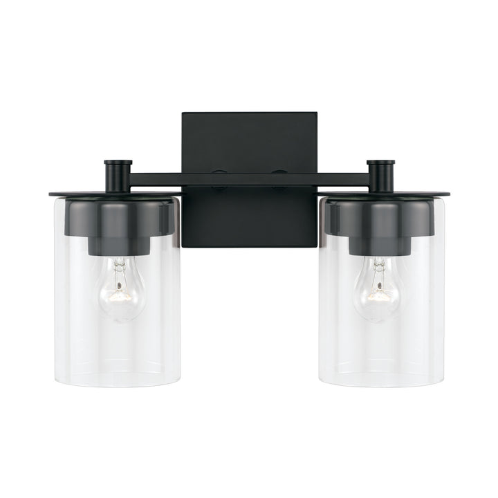 Capital Mason 146821MB-532 Bath Vanity Light 14 in. wide - Matte Black