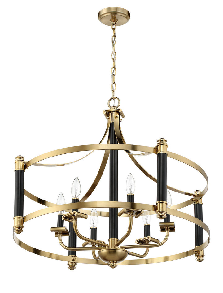 Craftmade Stanza 54896-FBSB Chandelier Light - Flat Black/Satin Brass