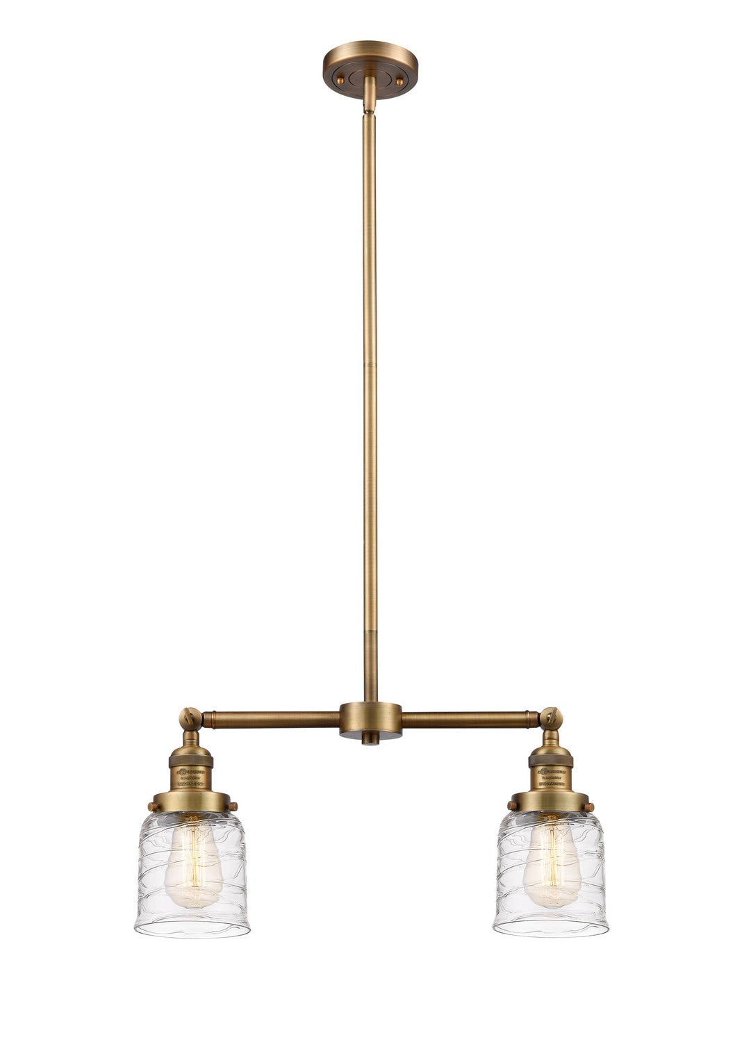 Innovations Franklin Restoration 209-BB-G513-LED Chandelier Light - Brushed Brass