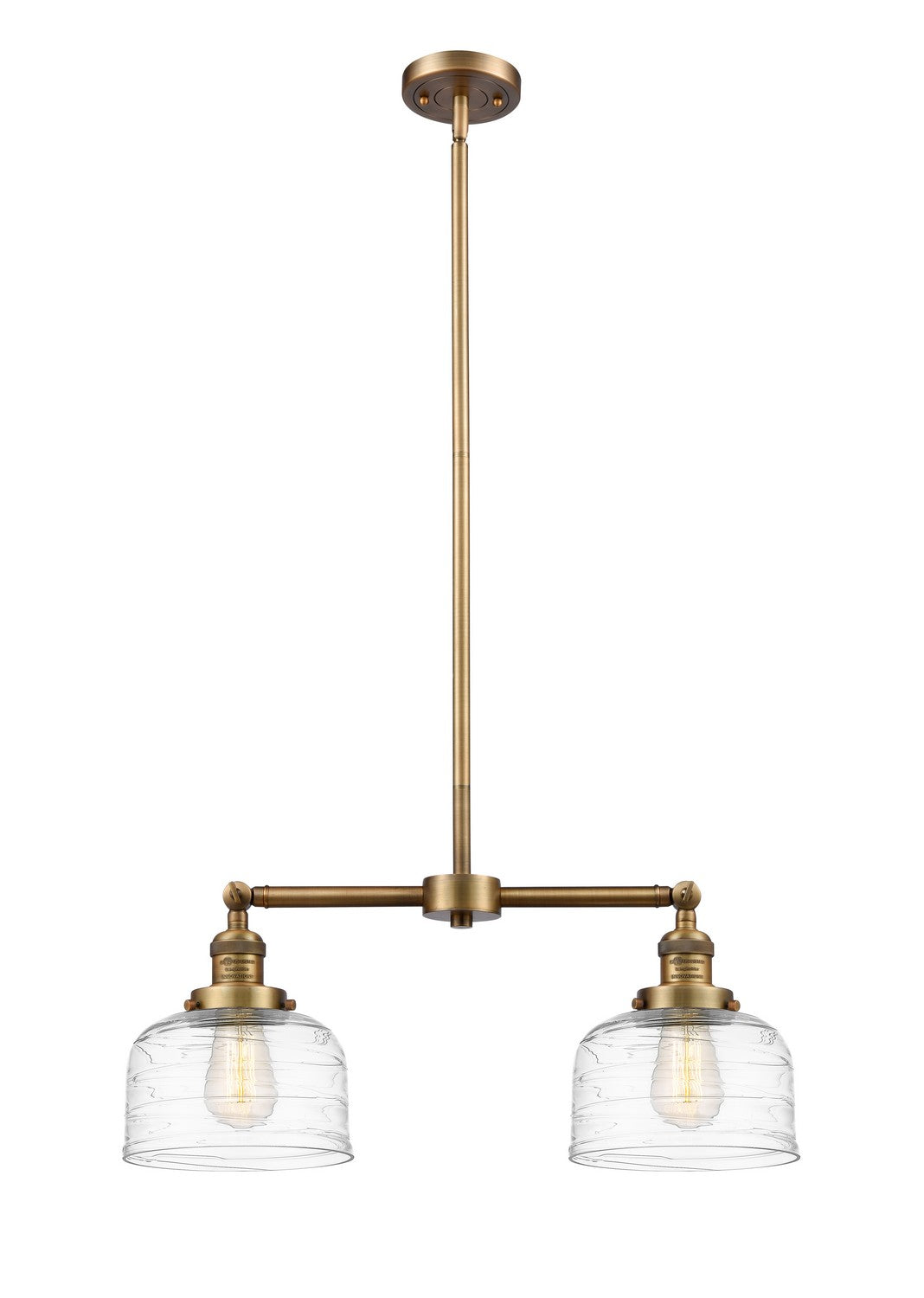 Innovations Franklin Restoration 209-BB-G713-LED Chandelier Light - Brushed Brass