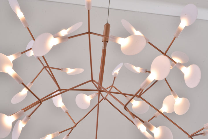 Bethel International DLS61C28CO Chandelier Light - Matte Copper