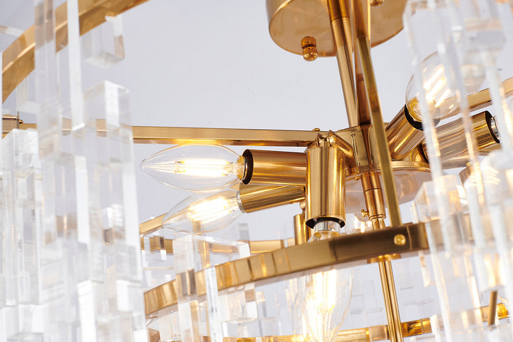 Bethel International LX54L Chandelier Light - Antique Bronze