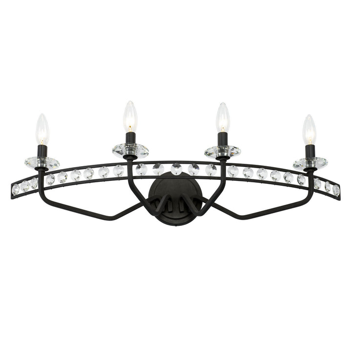 Varaluz Monroe 363B04CB Bath Vanity Light 31 in. wide - Carbon