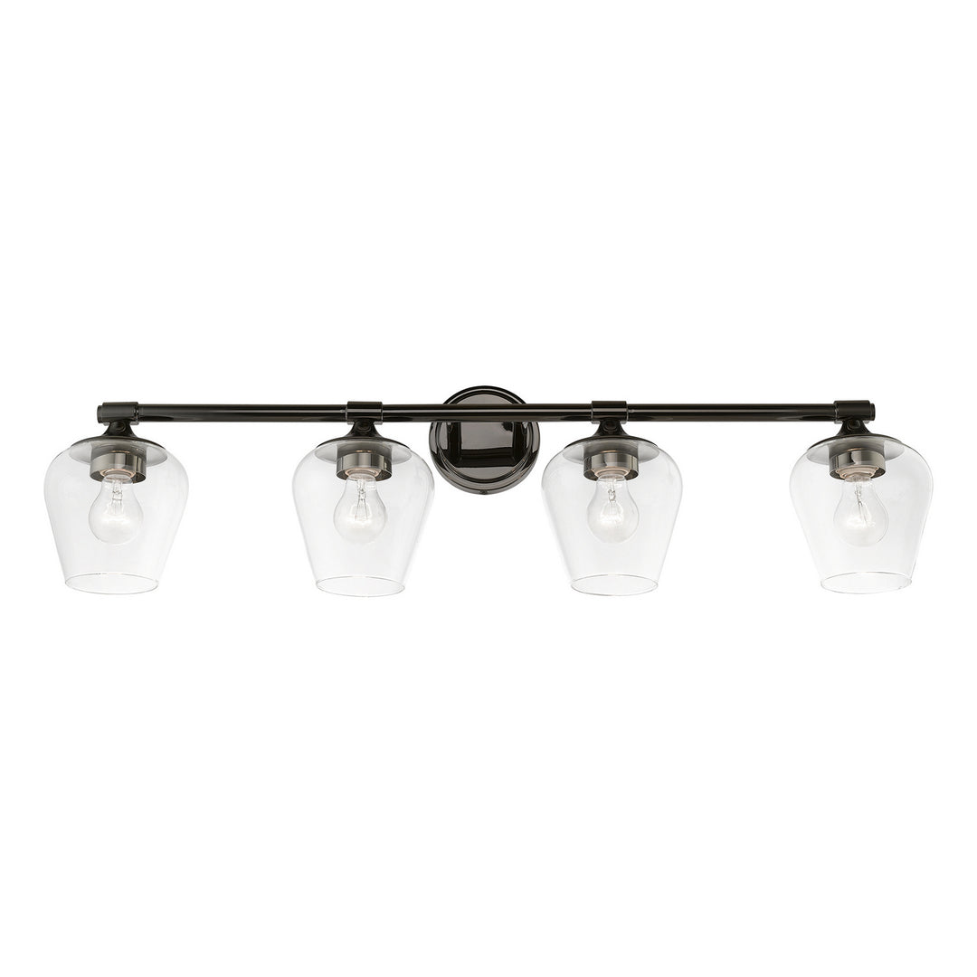 Livex Willow 17474-46 Bath Vanity Light 36 in. wide - Black Chrome
