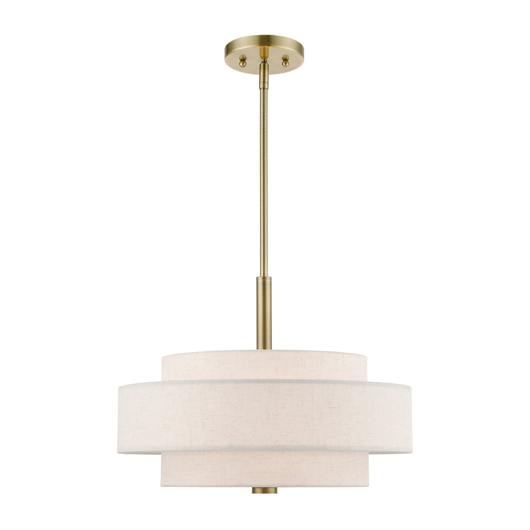 Livex Monroe 52137-01 Pendant Light - Antique Brass