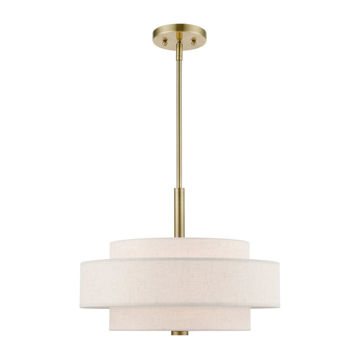 Livex Monroe 52137-01 Pendant Light - Antique Brass