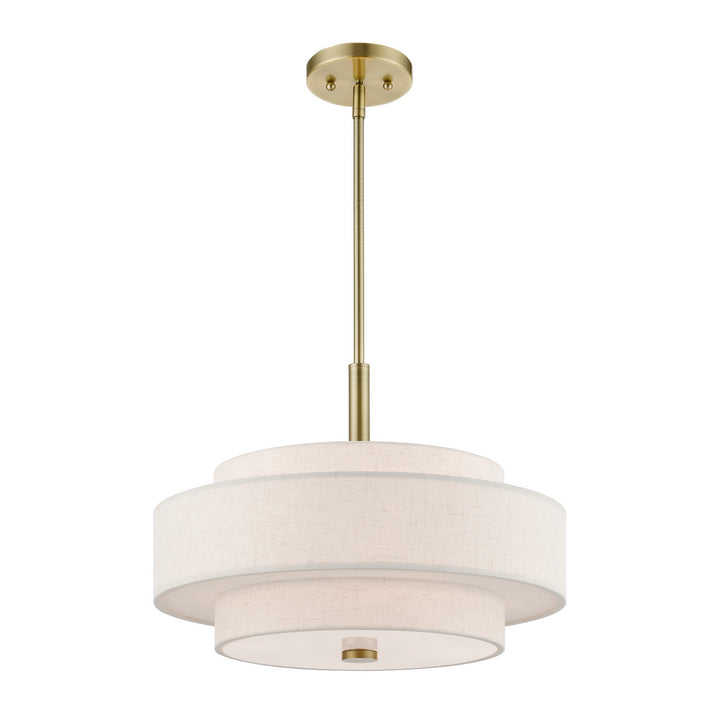 Livex Monroe 52137-01 Pendant Light - Antique Brass