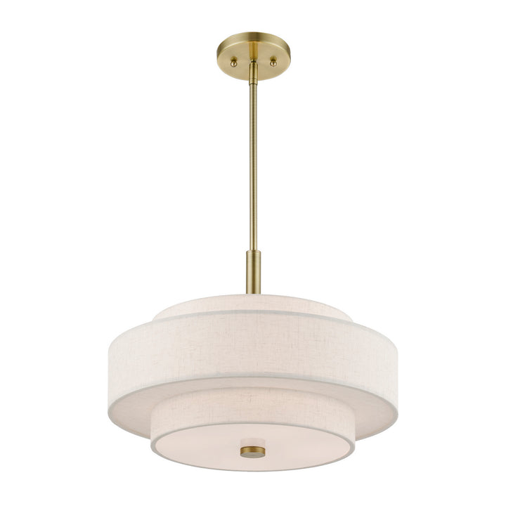 Livex Monroe 52137-01 Pendant Light - Antique Brass