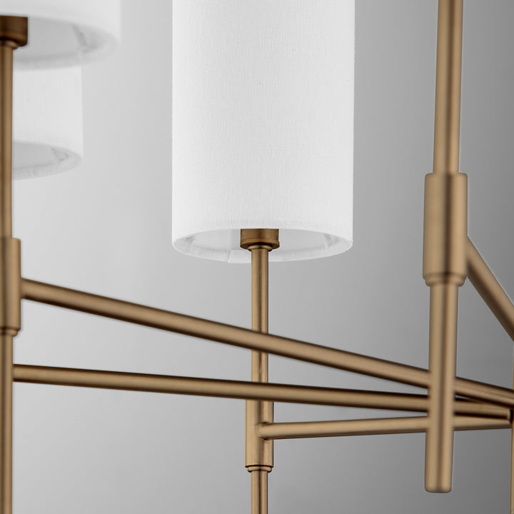 Quorum Hamilton 663-8-81 Chandelier Light - Dark Brass
