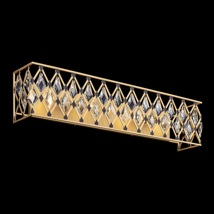 Varaluz Windsor 345B04FGMB Bath Vanity Light 31 in. wide - French Gold/Matte Black