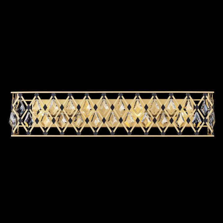 Varaluz Windsor 345B04FGMB Bath Vanity Light 31 in. wide - French Gold/Matte Black