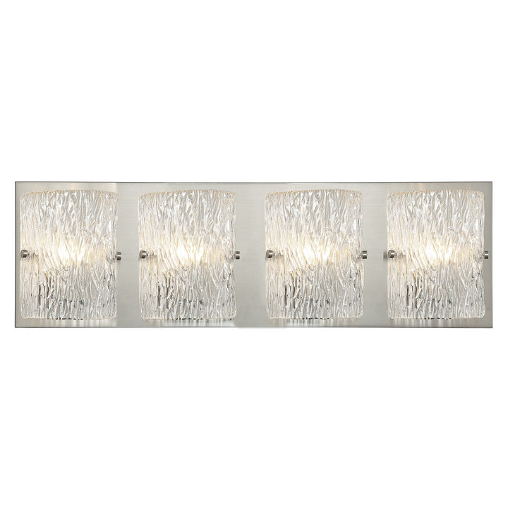 Varaluz Morgan 376B04BN Bath Vanity Light 31 in. wide - Brushed Nickel