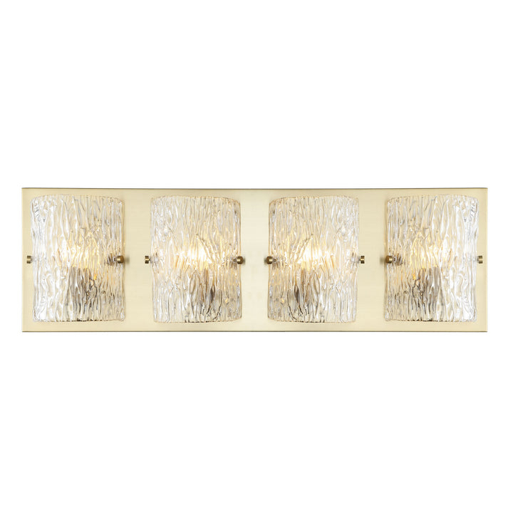 Varaluz Morgan 376B04SB Bath Vanity Light 31 in. wide - Satin Brass