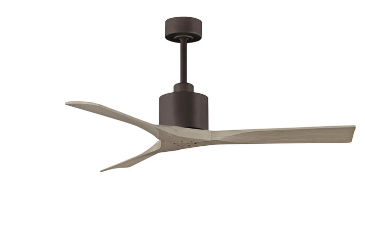Matthews Fan Company Nan NK-TB-GA-52 Ceiling Fan - Textured Bronze, Gray Ash/