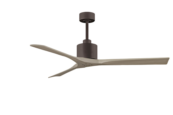 Matthews Fan Company Nan NK-TB-GA-60 Ceiling Fan - Textured Bronze, Gray Ash/