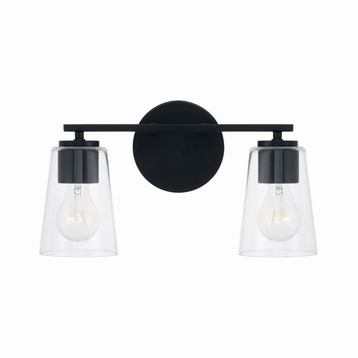 Capital Portman 148621MB-537 Bath Vanity Light 15 in. wide - Matte Black