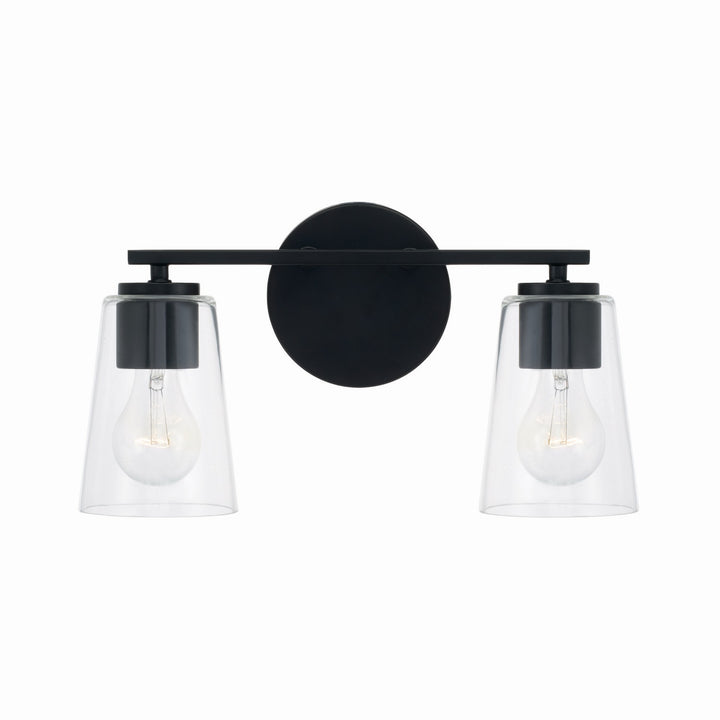 Capital Portman 148621MB-537 Bath Vanity Light 15 in. wide - Matte Black