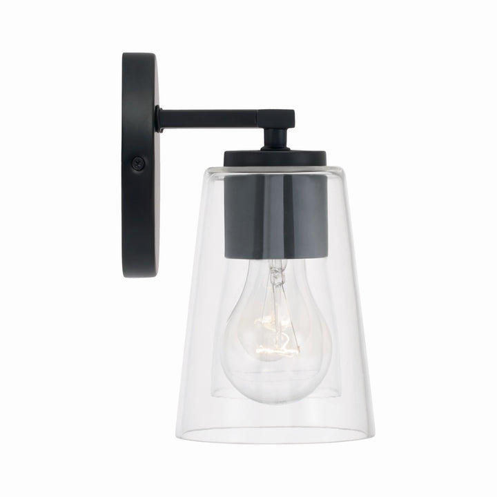 Capital Portman 148621MB-537 Bath Vanity Light 15 in. wide - Matte Black