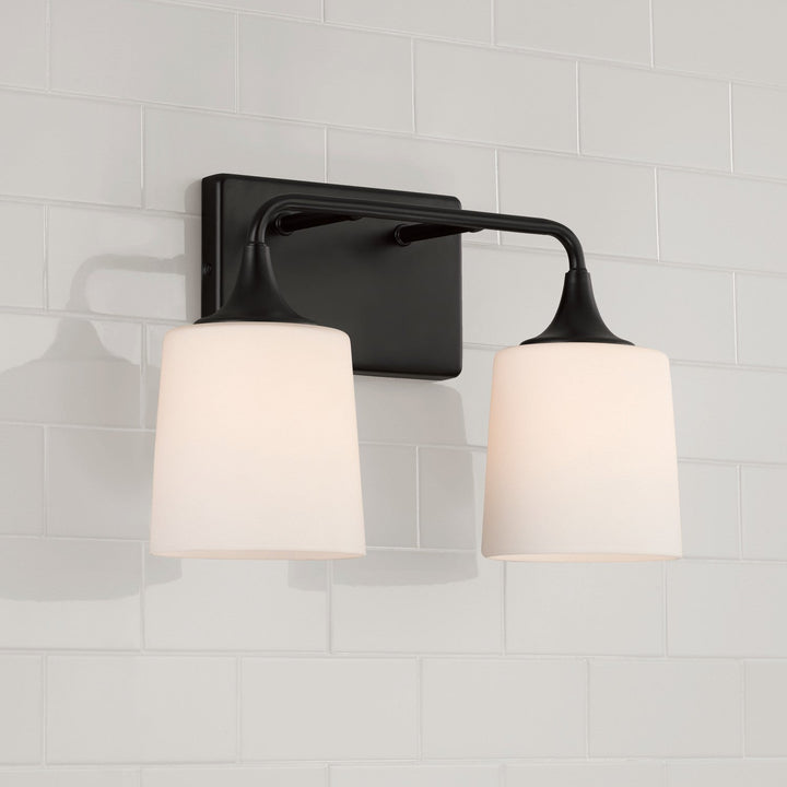 Capital Presley 148921MB-541 Bath Vanity Light 16 in. wide - Matte Black